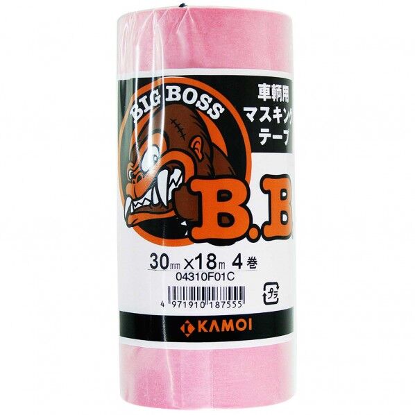 カモイ／カモ井 カモ井マスキングテープ車両塗装用 幅30mm✕長さ18m BIGBOSSJAN-30 4巻