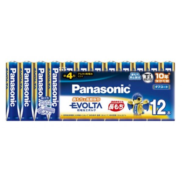 Panasonic/パナソニック エボルタ乾電池お買得単4形12本パック LR03EJ12SW 1PK.