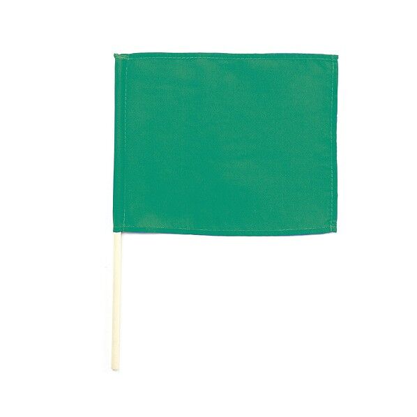 アーテック カラフルミニフラックﾞ 緑 旗:250×205mm、棒:φ9×355mm丸棒φ9mm 4296 1個