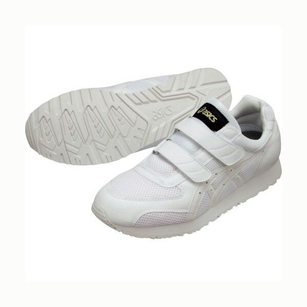 アシックス 静電気帯電防止靴ウィンジョブ 351 ホワイト×ホワイト 22cm FIE351.0101