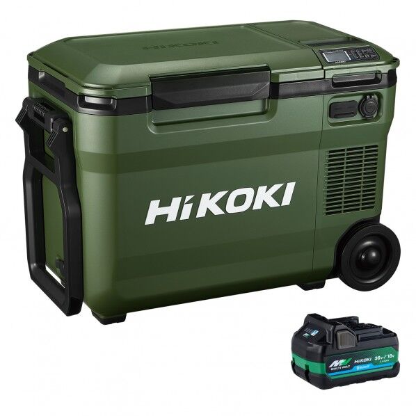 HiKOKI(ハイコーキ) 14.4/18V コードレス冷温庫 高容量蓄電池1個付き 25L フォレストグリーン UL18DBA(WMGZ) 日立工機 1台.