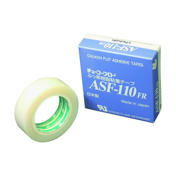 中興化成工業 フッ素樹脂(テフロンPTFE製)粘着テープ ASF110FR 0.23t×19w×5m ASF110FR23X19X5 1点