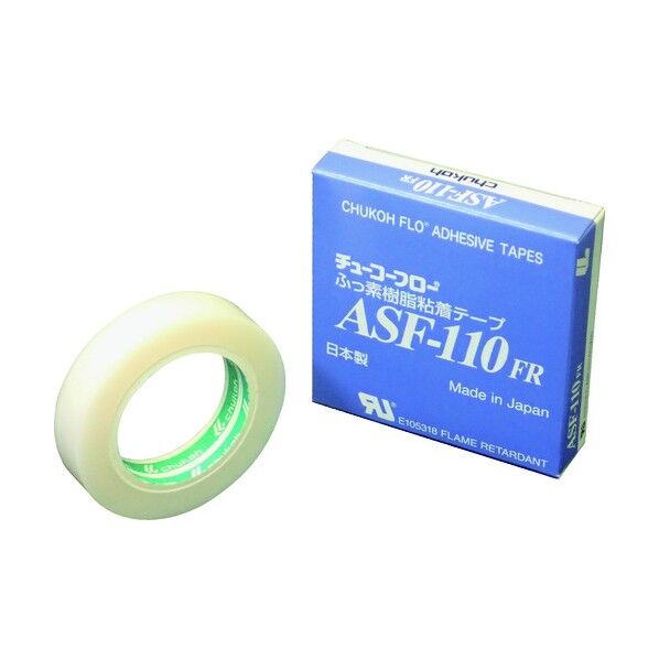 中興化成工業 フッ素樹脂(テフロンPTFE製)粘着テープ ASF110FR 0.23t×13w×5m ASF110FR23X13X5 1点