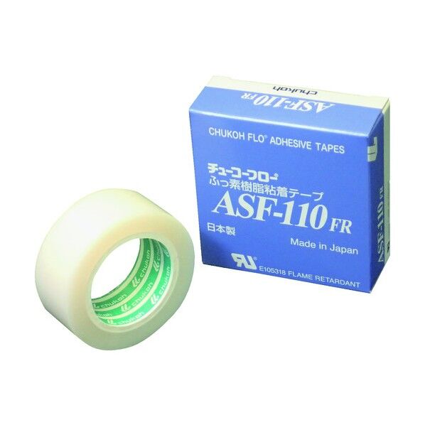 中興化成工業 フッ素樹脂(テフロンPTFE製)粘着テープ ASF110FR 0.23t×25w×5m ASF110FR23X25X5 1点