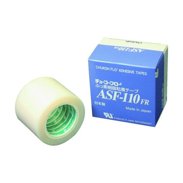 中興化成工業 フッ素樹脂(テフロンPTFE製)粘着テープ ASF110FR 0.23t×50w×5m ASF110FR23X50X5 1点
