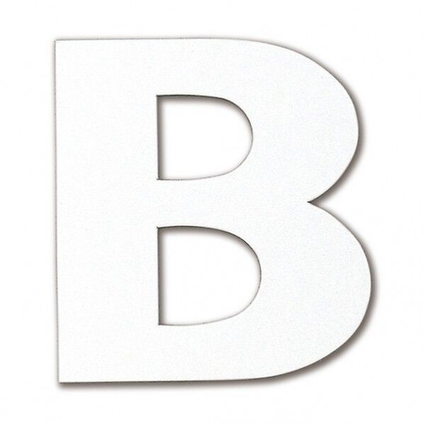 ダイドーハント 磁気ステッカー アルファベット (マグネット切り文字 B) ホワイト 50×50mm 10177751 1個