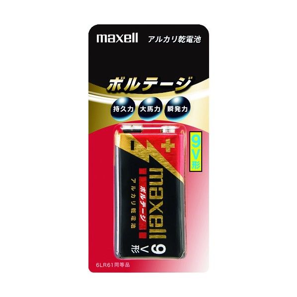 マクセル マクセル 乾電池 18×44×90MM 6LF22(T)1B 1個.