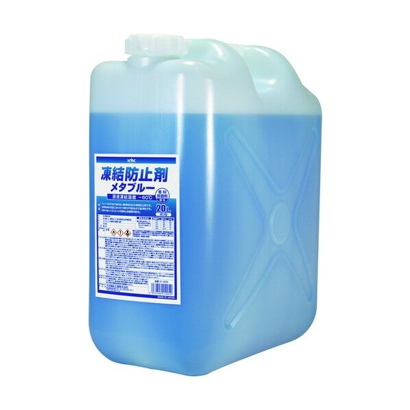 KYK 凍結防止剤メタブルー ポリ缶タイプ 360 x 200 x 410 mm 寒さ対策用品 1点 loading=