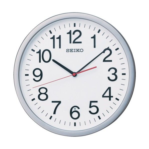 SEIKO SEIKO　電波掛時計　直径361×48　P枠　銀色メタリック KX229S 文具・事務用品...