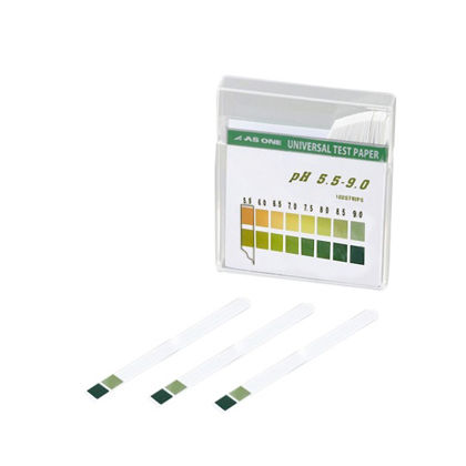 アズワン pH試験紙 pH測定領域:5.5～9.0 6×80mm 1-1267-05 1箱(100枚入)