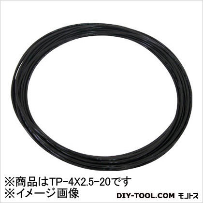 チヨダ TPタッチチューブ4X2.5mm/20m黒 BK 455 x 430 x 27 mm TP-4X2.5-20