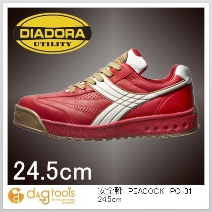 ディアドラ PEACOCK(ピーコック)RED+WHT 24.5cm 24.5cm PC-31 1点