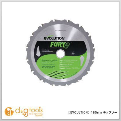 エボリューション フューリー1･4(FURY1･4)用替刃万能切断チップソー 185mm 185TCT 1枚