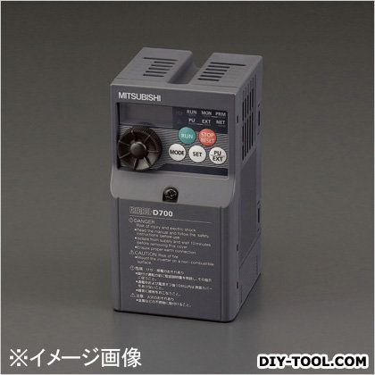 エスコ(esco) 200V/0.75kwインバーター(三相モーター制御用) 68×128×162.5mm EA940MX-207