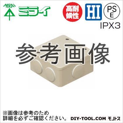 未来工業 PVKボックス(防水タイプ)おねじキャップ付 ベージュ PVK-ANPJ