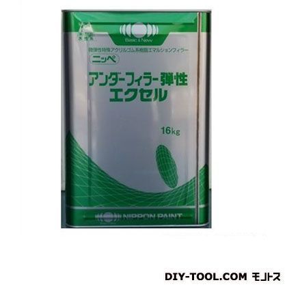 日本ペイント アンダーフィーラー弾性エクセル水性ふっ素樹脂塗料 ホワイト 16kg.
