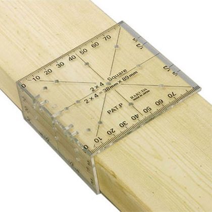 ラクダ | Rakuda ツーバイフォー定規(2×4木材用) 12022 1個.
