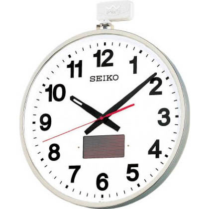 SEIKO ソーラー屋外用大型電波掛時計527×450×78金属枠 556 x 555 x 135 mm SF211S
