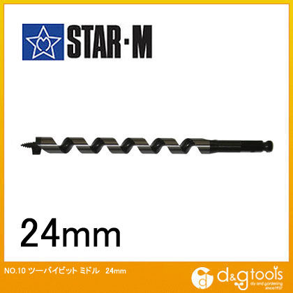 starm(スターエム) ツーバイビットミドル 24mm 10M-240.