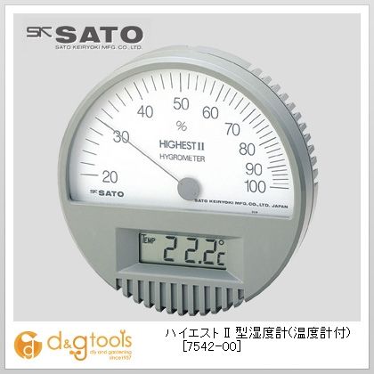 湿度計　アナログ　ハイエスト　SATO　佐藤計量製作所